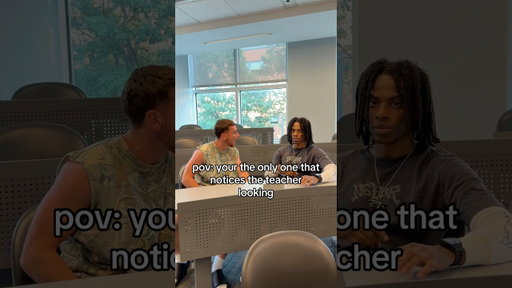Your the only one who notices the teacher looking 😂 #comedy #comedyshorts #shorts