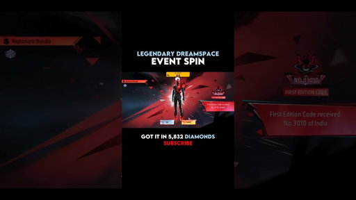 NEW LEGENDARY DREAMSPACE SPIN EVENT - GARENA FREE FIRE