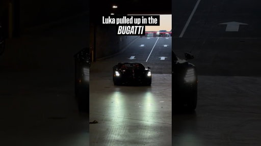 Luka Dončić pulled up in the Bugatti #car #Lakers