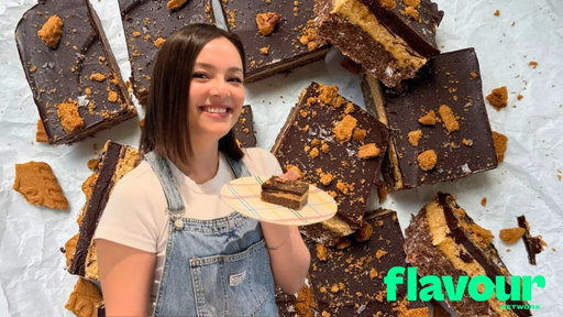 No Bake Cookie Butter Nanaimo Bars