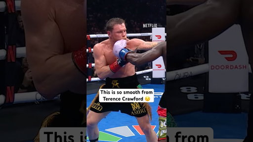 Terence Crawford’s rear-hand double on Canelo Alvarez 🔥 #canelocrawford #terencecrawford #canelo