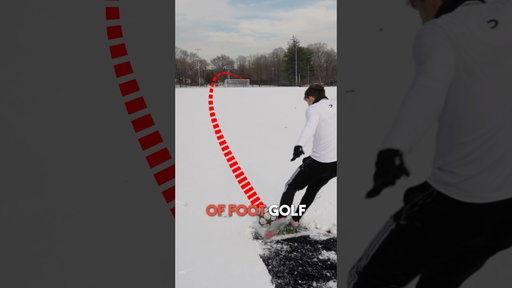 SNOW GOLF ❄️⛳️ #soccer #football