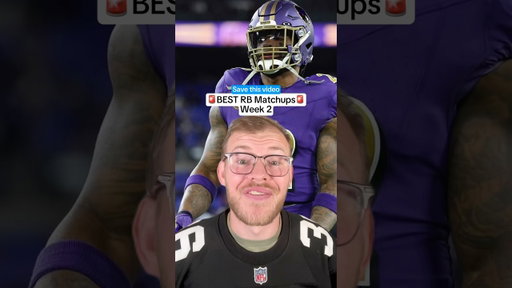 BEST RB Matchups - Week 2
