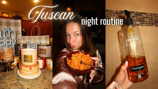 TUSCAN SELF CARE NIGHT VLOG | house tour, candle haul, & pack with me!
