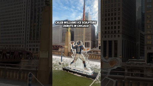 Chicago turned up the chill 🤘❄️ The Bears just unveiled a Caleb Williams sculpture #chicagobears
