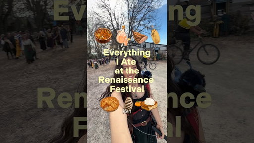 Renaissance Faire Food w/Prices 🍽️ #renfaire #foodvlog