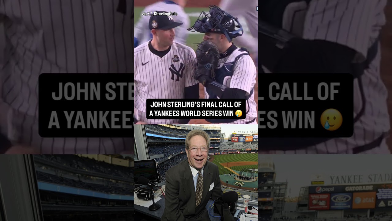 John Sterling's final call of a Yankees World Series win 😪
