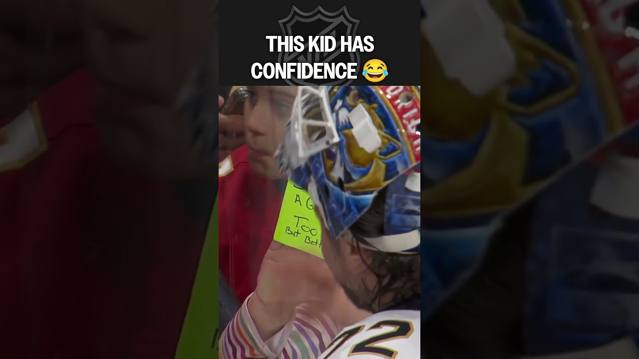 This kid just chirped Bobrovsky 😭