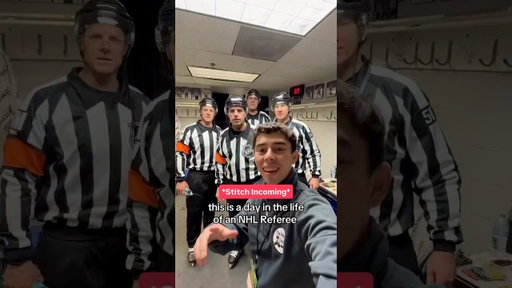 NHL referee day in the life 😂 #hockey #referee #nhl #funny