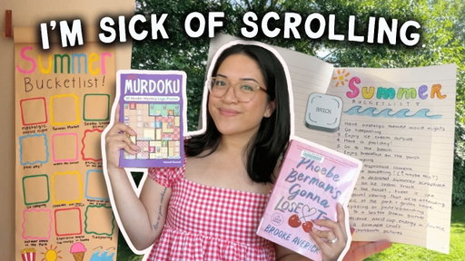 How I'm Creating a Scroll-Free Summer ☀️ hobbies, bucket lists & testing the Brick