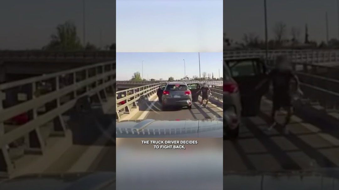 Truck Driver RAMS His Way Out of Failed Carjacking | Road Wars | A&E #shorts