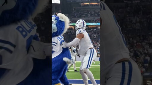 the greatest blue impression ever. #colts #nfl #football #cambyum #celly