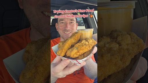 Costco has NEW Chicken Strips in the Food Court?! 🍗🔥 #costco #foodreview
