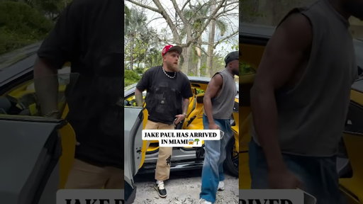 JAKE PAUL PULLED UP TO MIAMI IN A FERRARI TRUCK 😱🔥