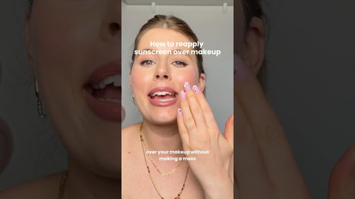There is no 'perfect solution' to reapplying sunscreen, but this is one way that works great!