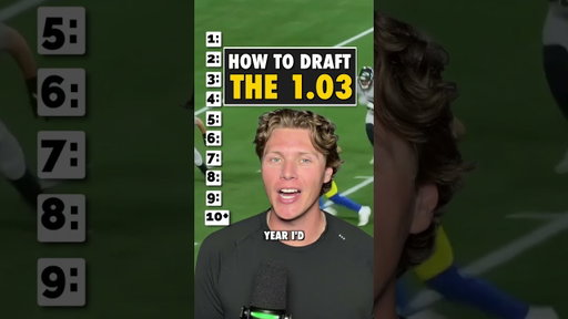 Detailed Guide To Drafting the 1.03 In Fantasy Football