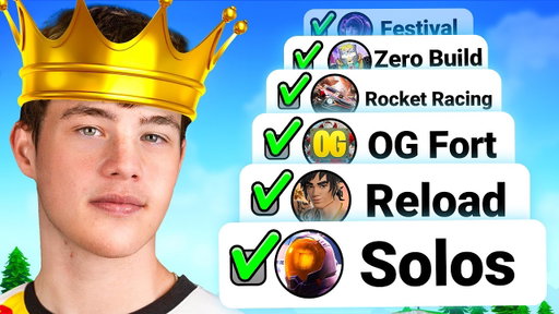 I Can’t Stop Until I Win Every Fortnite Mode in a Row