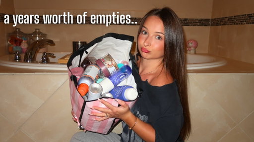 HYGIENE PRODUCTS I'VE SUCKED DRY (a years worth of empties!)