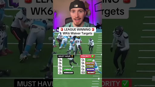 Add these players ASAP in week 6 fantasy football 🏈 #fantasyfootball