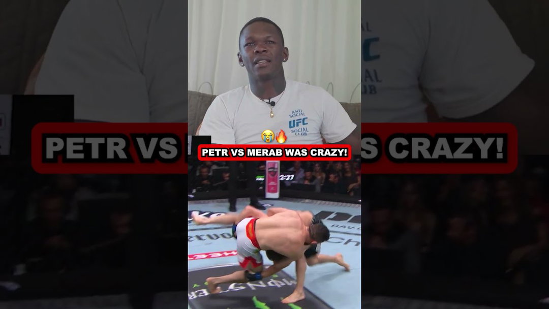 Israel Adesanya reacts to CRAZY Yan vs Merab Rematch
