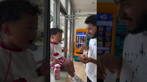 He was impressed 😂♥️ #funny #shorts #spiderman