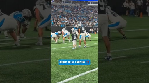 Asher Harvey's Make-A-Wish touchdown 🏈 #carolinapanthers