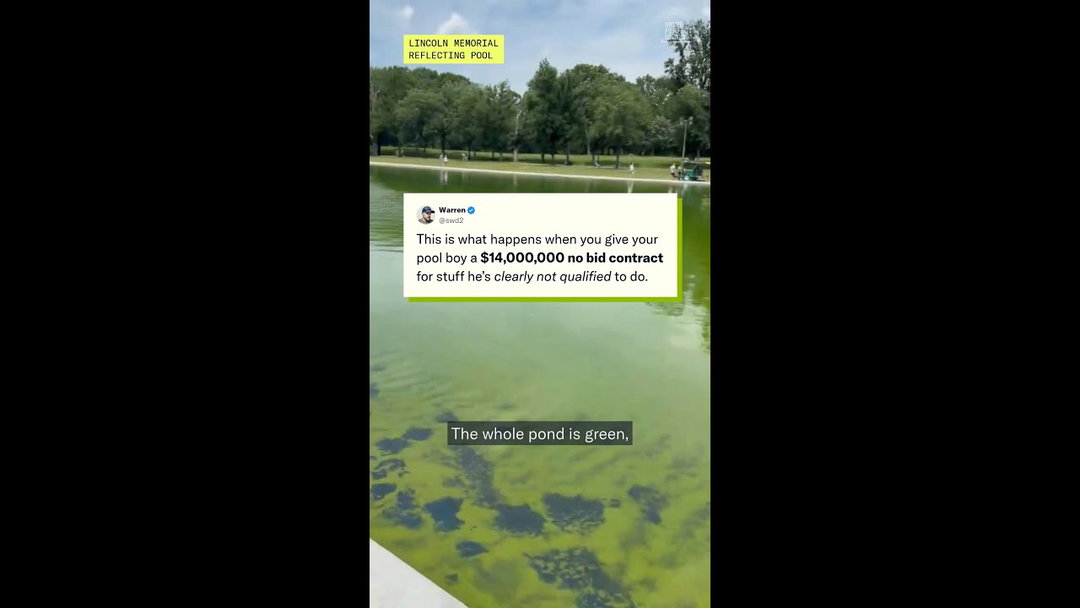 $14M later, the reflecting pool still has algae