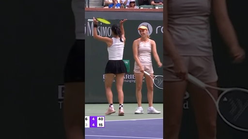 Hsieh Incredible Doubles Play 😍 | Indian Wells Highlights