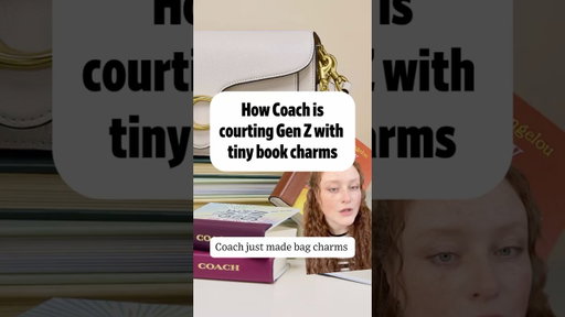@coach courts #GenZ with tiny book charms #booktok #marketing #shopping