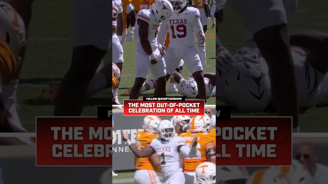 Colin Simmons acted shocked when he got flagged for this post-sack celebration
