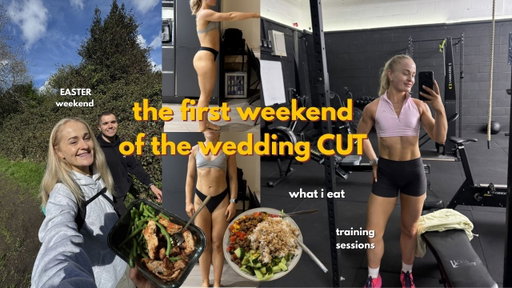i've started my next cut !!! for the wedding!!! what i eat in a DEFICIT & how i train