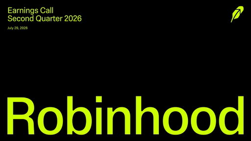 Robinhood Markets, Inc. Q2 2026 Earnings Call