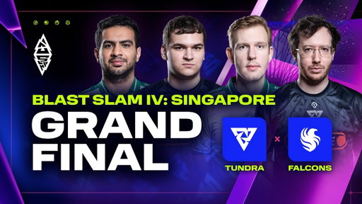 BLAST SLAM IV: Singapore, GRAND FINAL - Tundra Esports vs Team Falcons - Dota 2 LIVE
