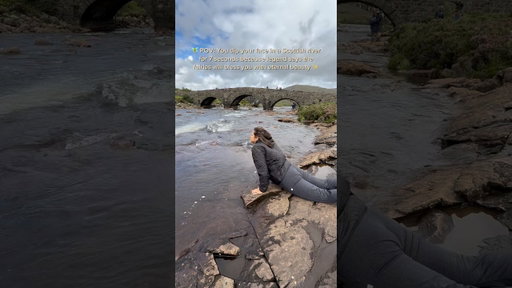 Would you stick your face in freezing Scottish water for eternal beauty? #scotland #fairies #travel