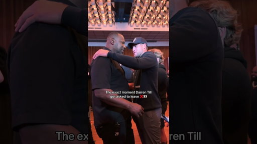 The moment Darren Till got asked to leave so Tommy Fury would come out 😭❌👀  #MisfitsBoxing
