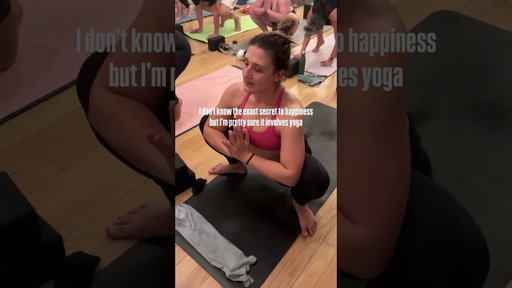 The secret to happiness is yoga, you heard it here first ;) #yoga #yogacommunity #yogaworkout