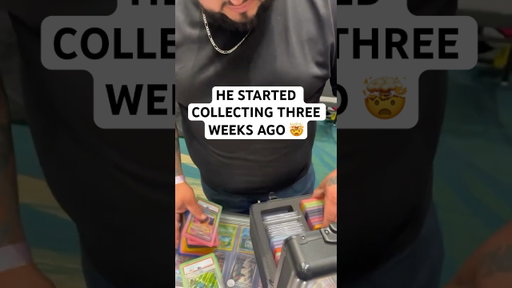 HE STARTED COLLECTING THREE WEEKS AGO 🤯