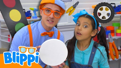 DIY Fun With Blippi & Toys and Colors! ✂️📃 | Blippi Learns | Learning with Blippi!