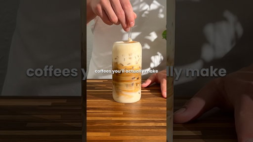 Honey Cinnamon Latte 🤎☕️ #icedcoffee