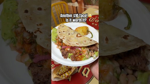 $10.99 Taco Perrones! Grilled Aracherra on fresh handmade flour tortillas, it’s like a 1 pound taco!