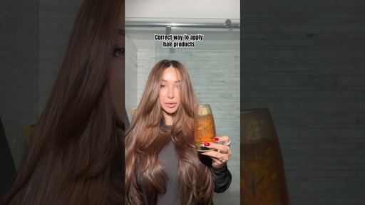 Correct way to apply your hair products!!! #hair #haircare