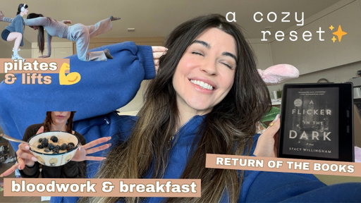 ☕️📚 soft reset days: pilates, iced coffee, bloodwork & bookish days