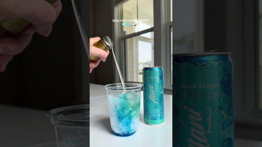 mixing up our fav flavs 🩵🌊🐬 #alani #energy #coconut #pineapple