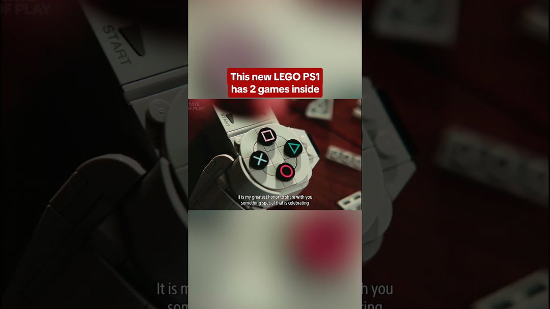 LEGO PlayStation has dioramas from Ape Escape & Gran Turismo inside the console! #lego #playstation