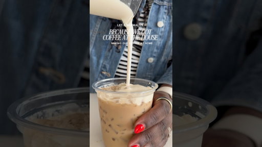Let’s make an iced coffee before church. #icedcoffee