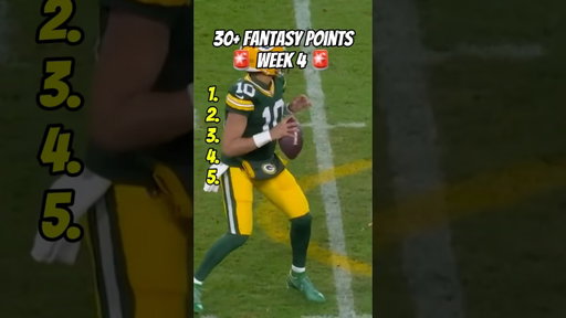 5 Players Who Will Score 30+ Fantasy Points in Week 4 of Fantasy Football 🔥