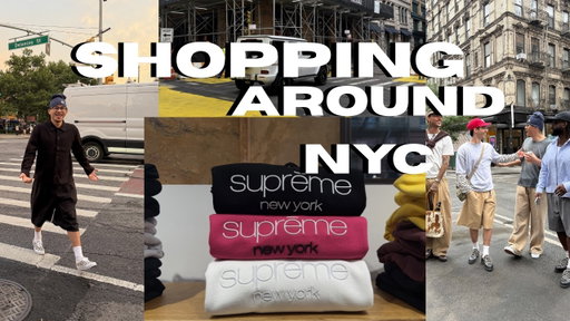 STREETWEAR SHOPPING IN NYC - ( needles, Stussy, CDG nikes , supreme )