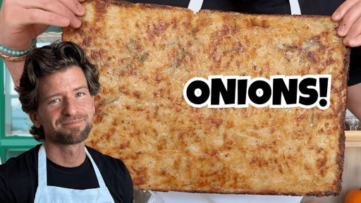 8 Million Views! Italian Onion Flatbread | Viral Crispy Schiacciata Recipe