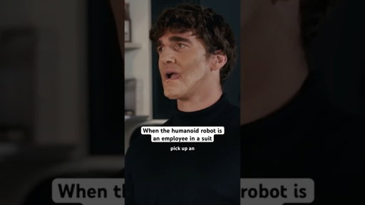 When the humanoid robot is an employee in a suit