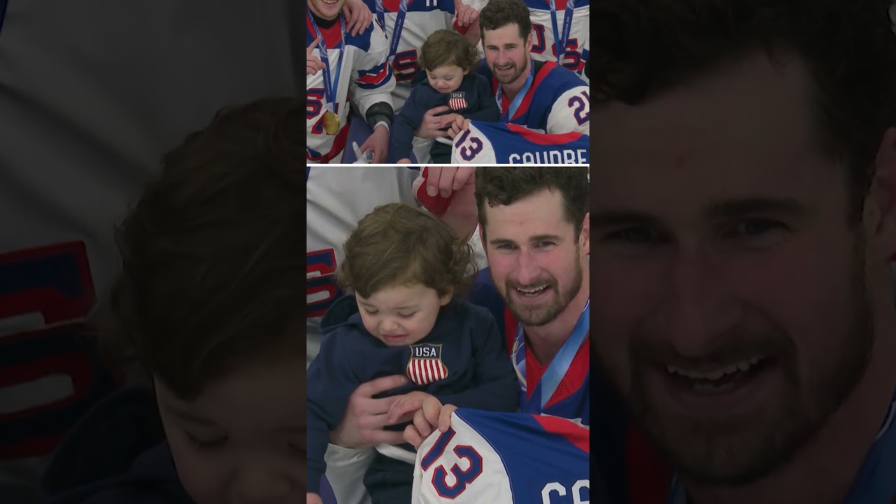 Team U.S. pays homage to late Johnny Gaudreau #milanocortina2026 #cbcsports